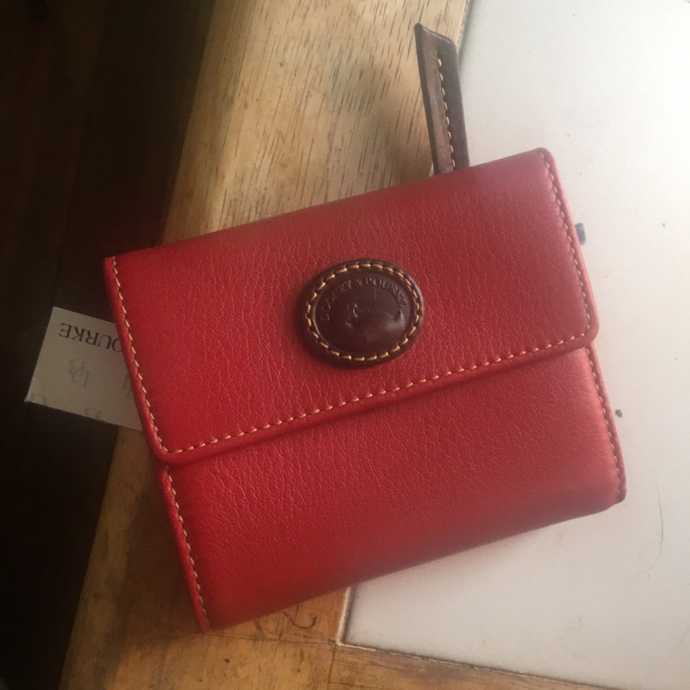 NIB Dooney and Bourke red leather wallet